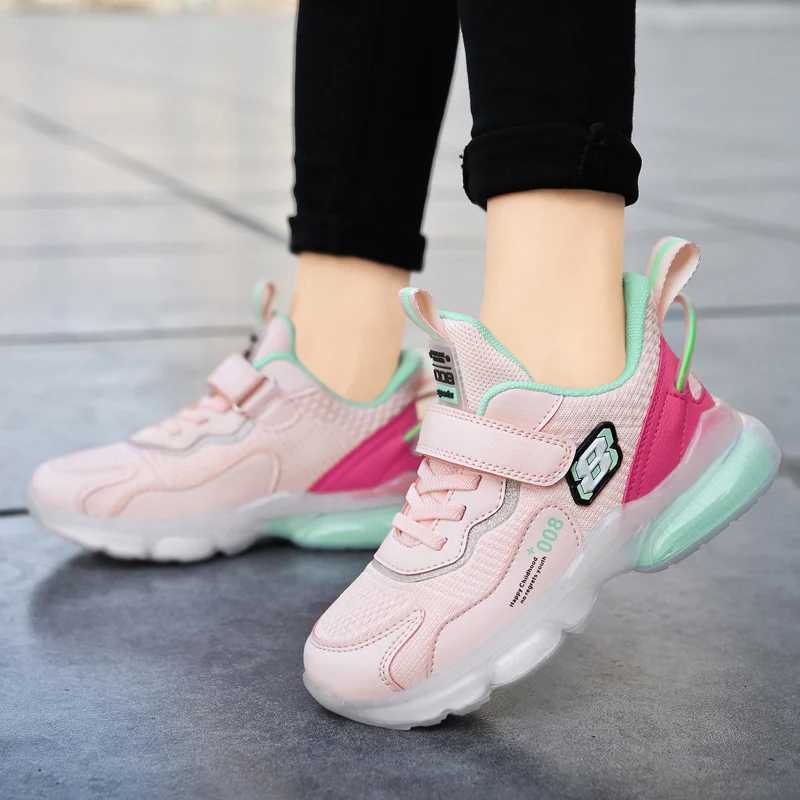 Childrens basketball shoes boys mesh shoes non slip breathable soft running shoes girls casual sports shoes Tenis childrens shoes W250407
