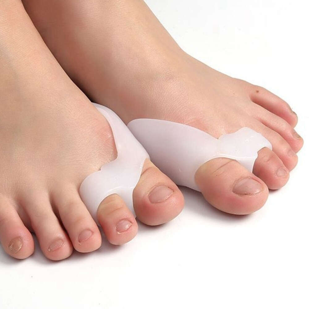 Silicone Toe Separator Bunion Splint Hallux Orthosis Correction Overlapping Spreader Foot Protector Inserts Toe Care Separador De Dedos De Silicona Wh