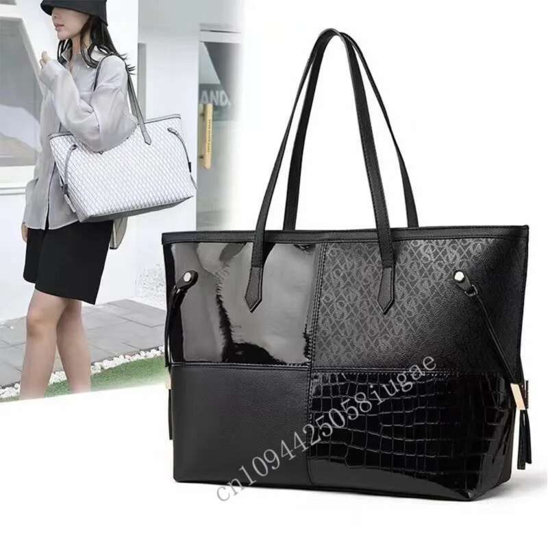 Fashion V Women's Handbag Shoulder Travel Portable Large Capacity Shopping Tote Casual Canvas Bag