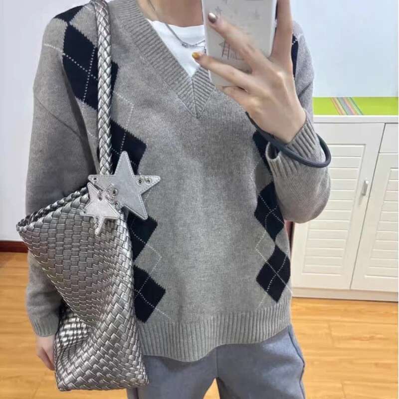 Knock Trendy Style Chic Design New Knit Large Capacity Tote Bag Women Street Fashion Handbag For Lady Accessory Female