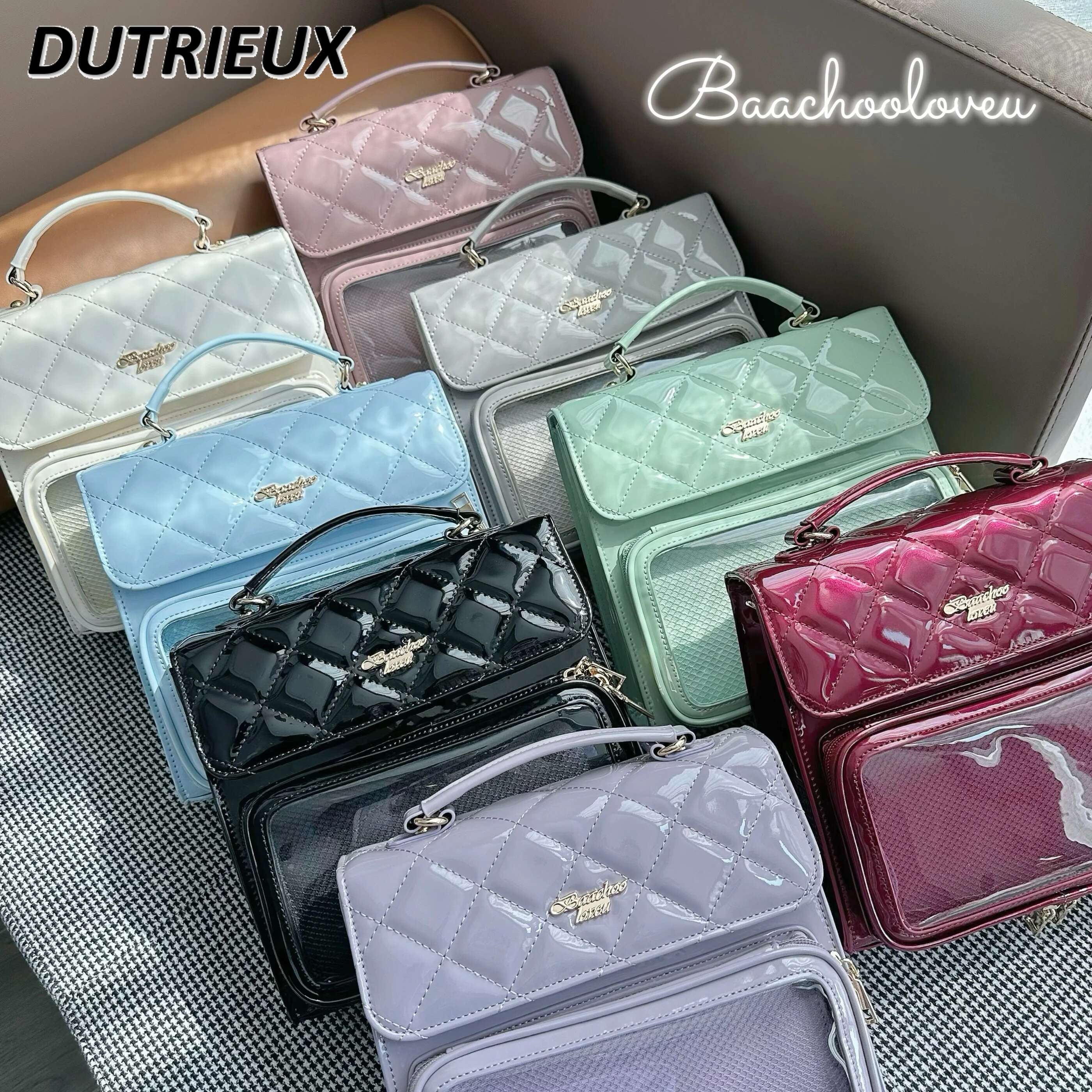 Leather Small Square Pain Bag Shoulder Crossbody Exquisite Commute Sweet And Cute Fashion Casual Women's Handbags