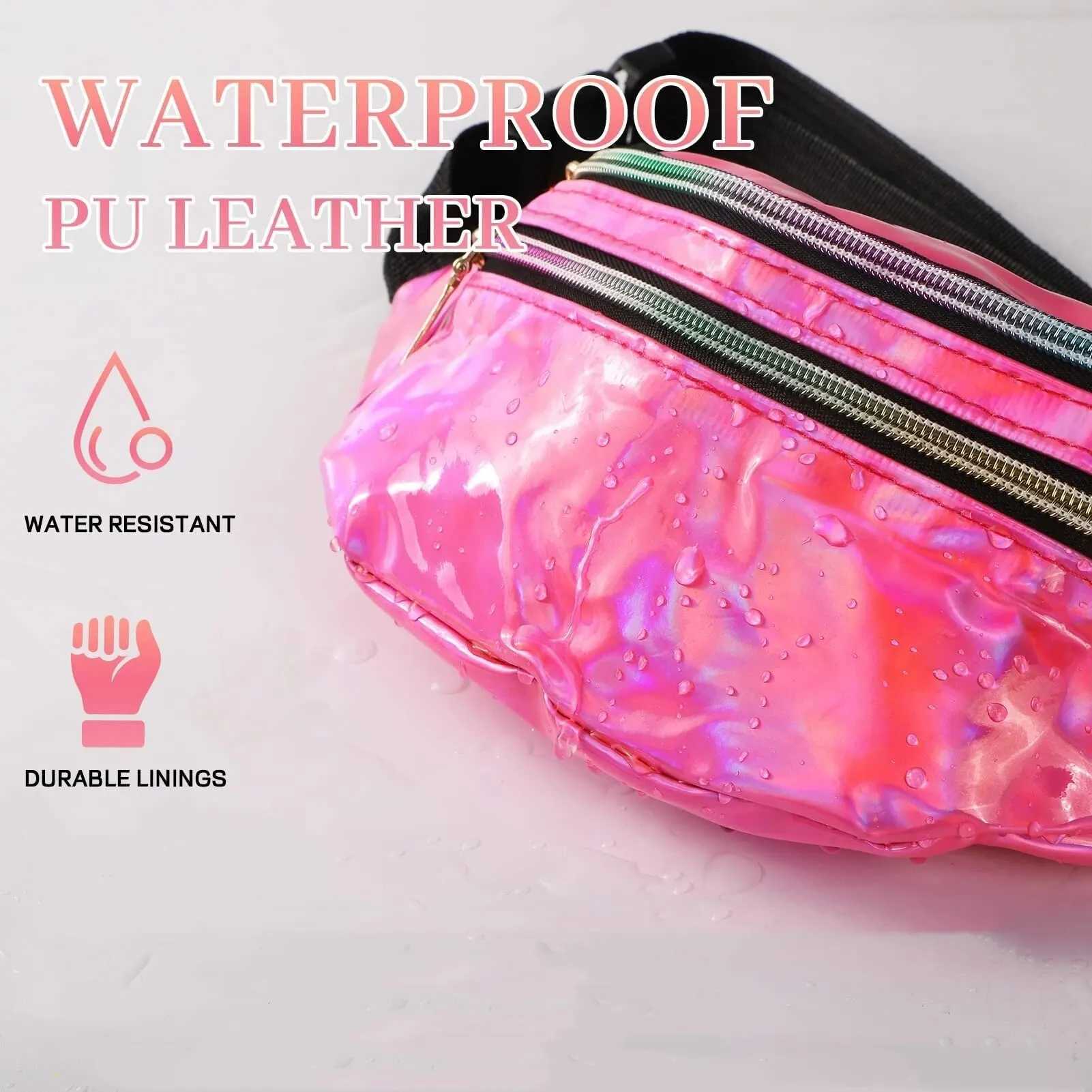 Laser waist bag with holographic Fanny bag designer cute waist bag Bum bag party travel fAshion shoulder flAsh Z250407