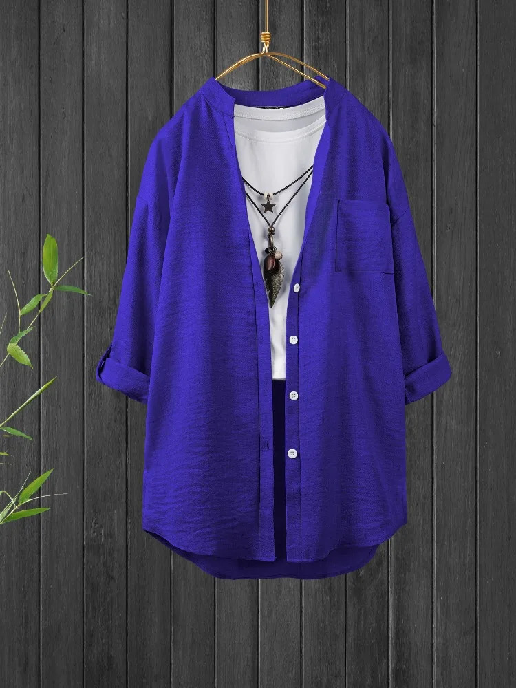 Elegant Feminine Shirts Cotton Linen Large Size Blouses Fashion Woman Vintage Blouses Summer Korean Style Clothes 250408
