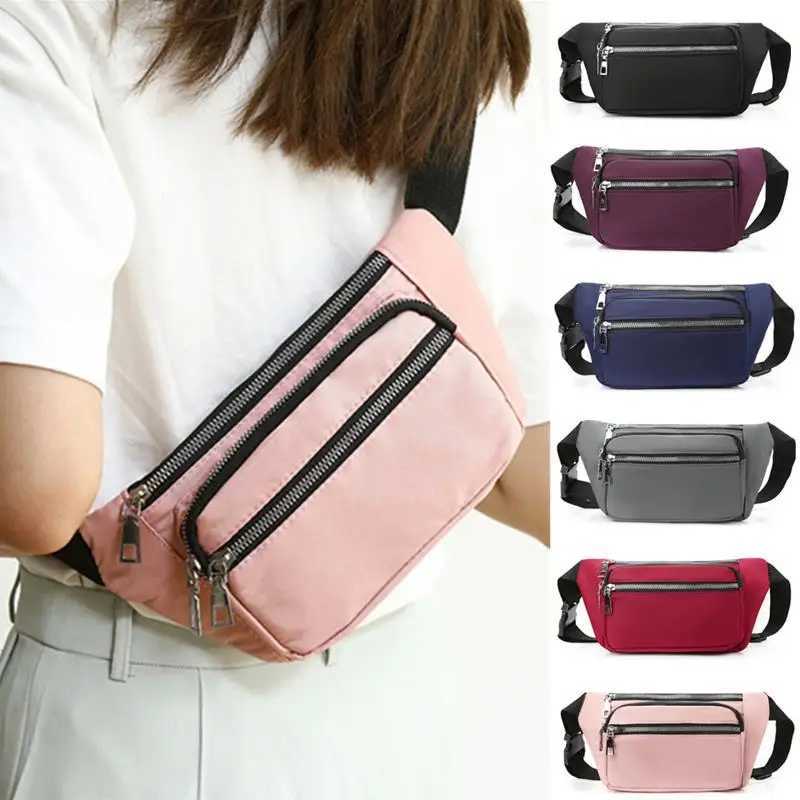 2024 Oxford cloth waist bag zipper chest bag sports travel girl abdominal pocket buttocks Bum bag fashion phone Fanny bag Z250407