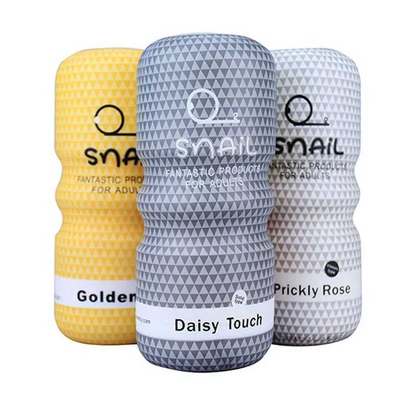 Soft rubber snail climate airplane cup mouth sucking anal vagina male masturbation manual penis adult sex toy 18+W250408