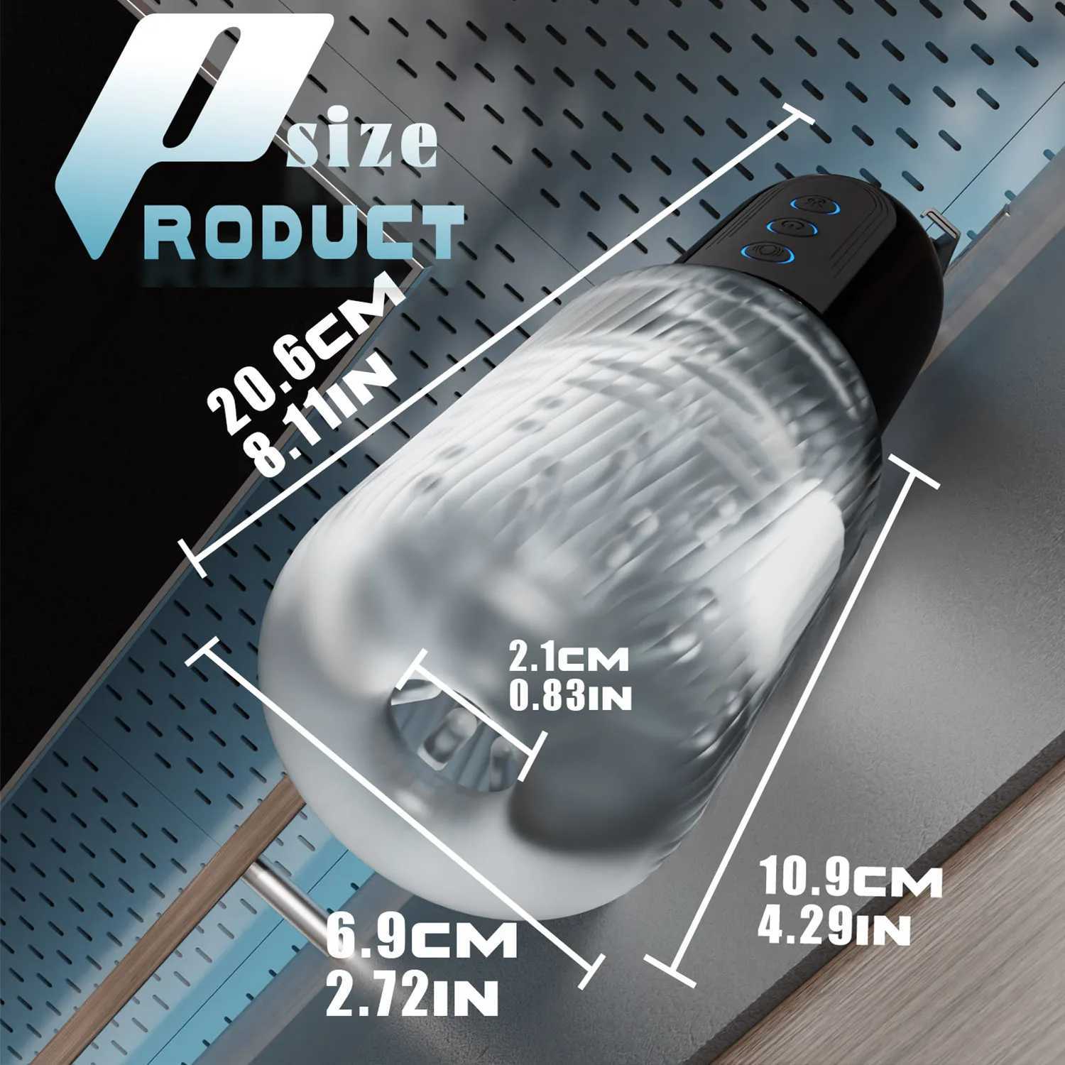 Male Masturbation Cup Automatic Picking Real Oral Vagina Success Vibration Masturbator Sex ToyW250408