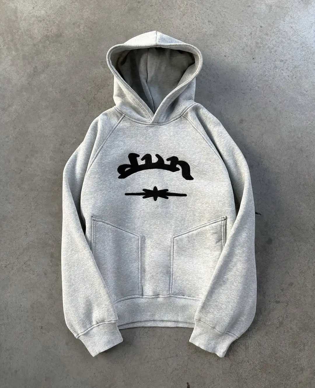 2025 New Divin Fashion Series Hoodies Fashion Embroidered Hoodies Harajuku Hip Hop Street Jackets Loose Mens Hooded Sweatshirts W250408