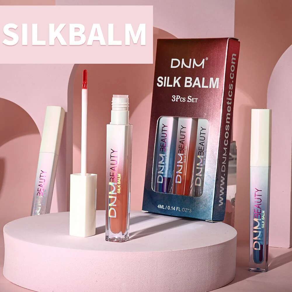 3Pcs/Pack Water Tint Set Highly Pigmented Gloss Lip Plumper Waterproof Non-Sticky Longlasting Women Lips Cosmetics