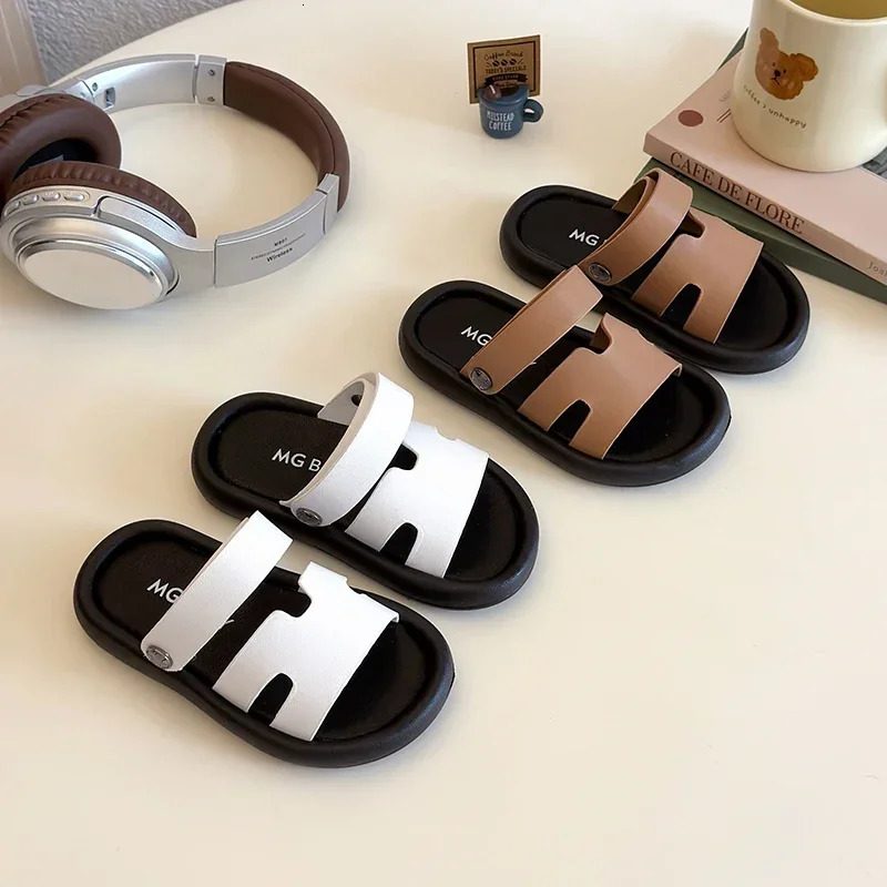 Fashion Spring Child Sandal Summer Shoe Boy Girl Slippers Soft Bottom Non-slip Kid Shoes Baby Beach Sandal Slippers 250407