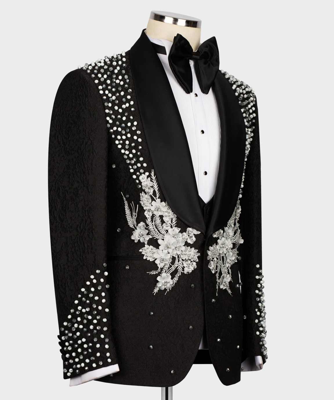 Classic New Fashion One Pieces Spring Summer Men Suits Set Blazer With Appliques Beading Shawl Lapel One Button Customized Groom Wedding Tuxedo Formal