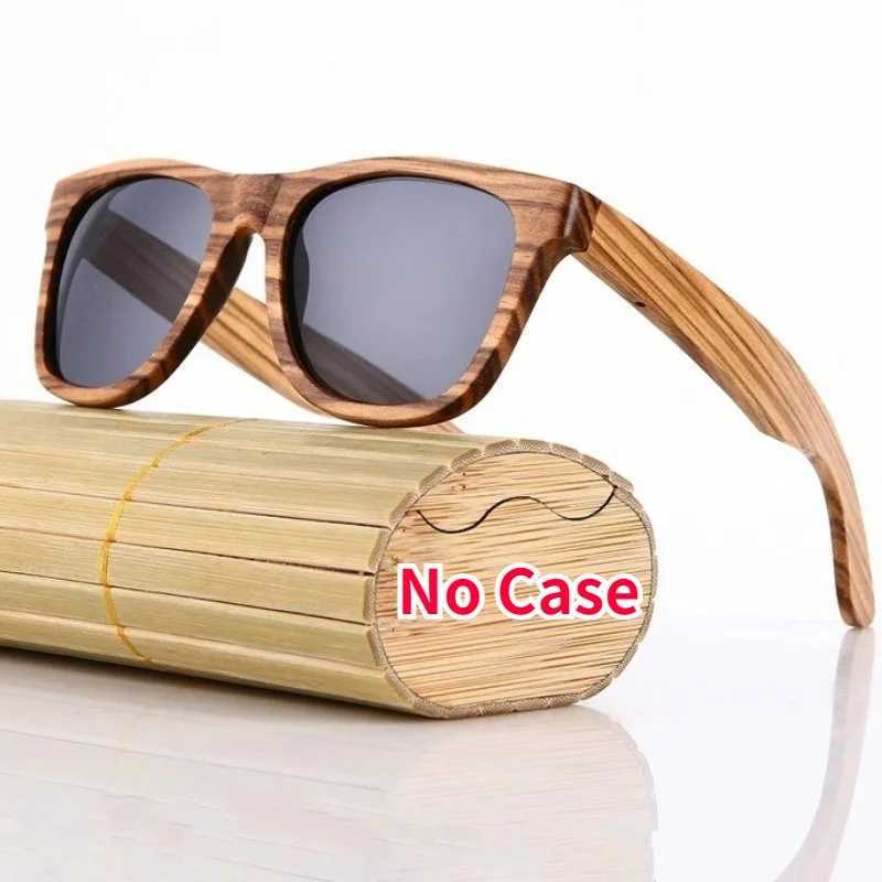 Bamboo Color Men Women Retro Vintage Fashion Summer Glasses Wood Grain Sunglasses Z250408
