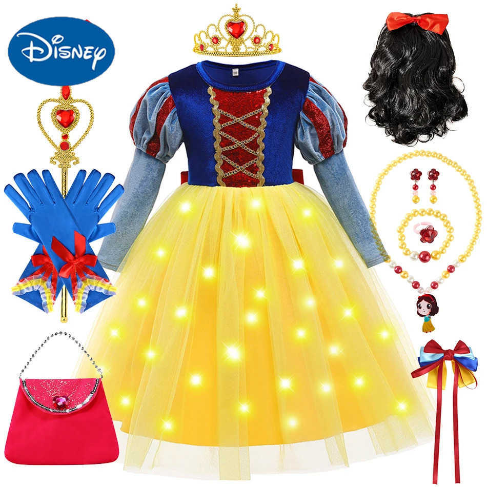 Disney Girl Princess Dress Snow White Costume Childrens Role Play Carnival Christmas Party Childrens Birthday Costume Role Play Vestidos X250408