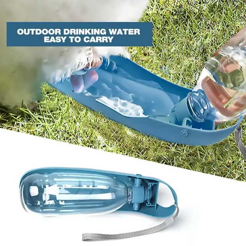 free shipping Foldable pet water bottle bowl suitable for large dogs BPA outdoor cup dog gift portable beverage dispenser dropper singing Y250407