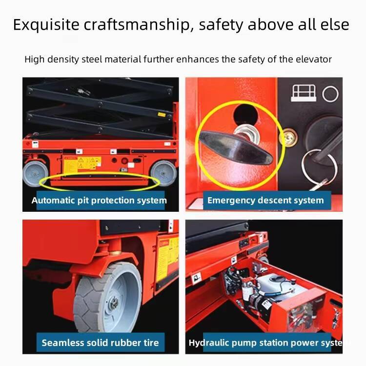 6m 8m 10m 12m High-Quality Hydraulic Fork Climbing Electric Mobile Self-Propelled Scissor Lift