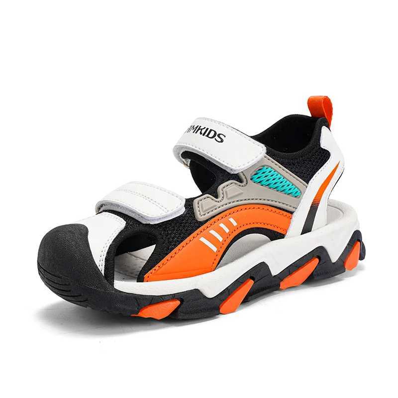 Breathable sports sandals for boys and girls summer sandals casual beach shoes comfortable soft soled childrens shoes fashionable non slip shoes W2504