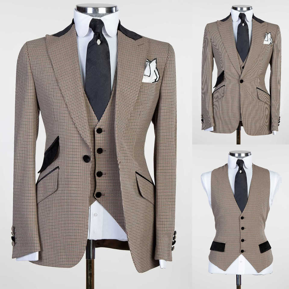 Classic Men Suit Wedding Men's Suit Party Suit Business 2-PCS Coat Vest Slim Tailor-Made Groom Groomsman Formal Occasions Size Customized M251021