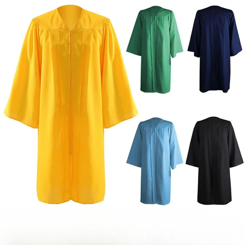 for Highs School College Bachelors Adult Graduation Robe Set Women Man Gift Graduation Gowns and Caps Tassels Set 250407