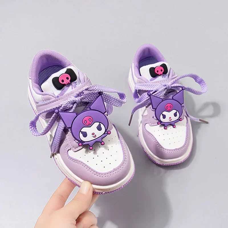 Kulomi Childrens Shoes for Girls Spring/Summer 2024 New Childrens Sports Shoes Breathable for Girls Dad Shoes Medium and Large Children W250407