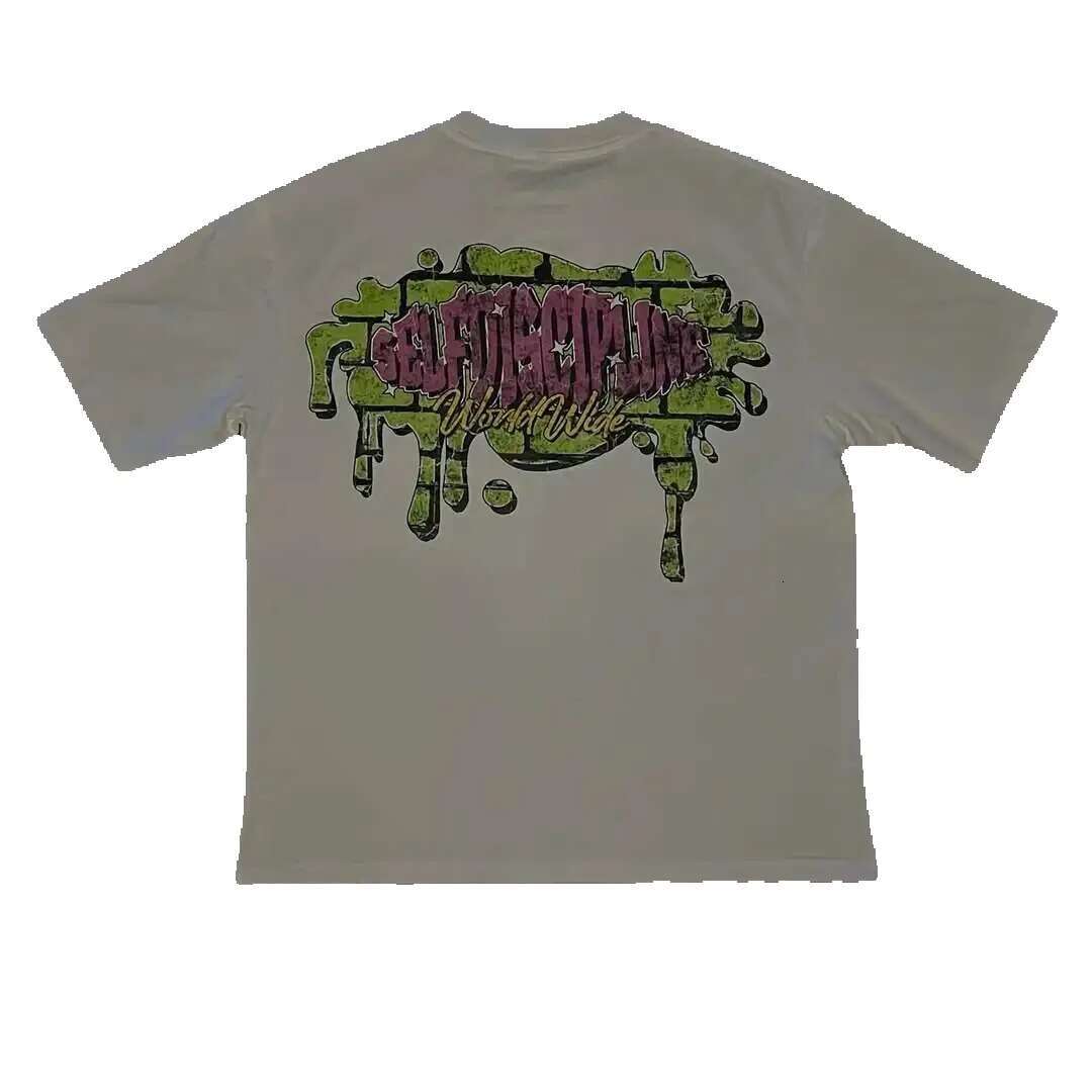 Men's short sleeved T-shirt, printed cotton, retro, street fashion, Haruku, fun, round neck, loose, couple, new collection
