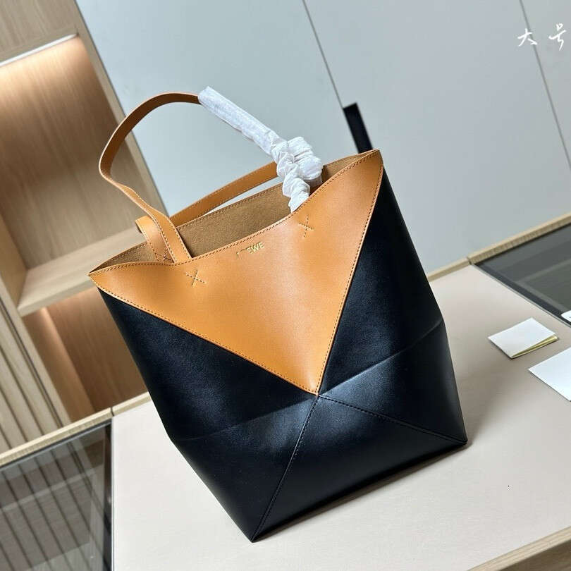 2024 New Luojia Puzzlefold Variant Folding Geometry Handheld Crossbody Large Capacity Tote Women's Bag