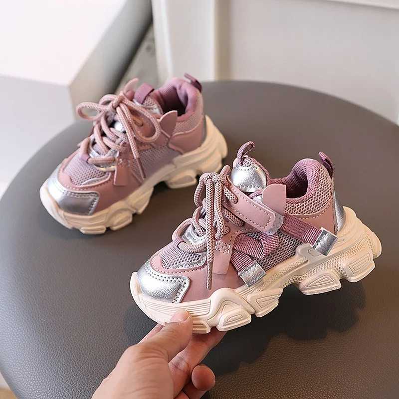Girls Boys Soft Sole Sports Shoes for Child Autumn Colorful W250407