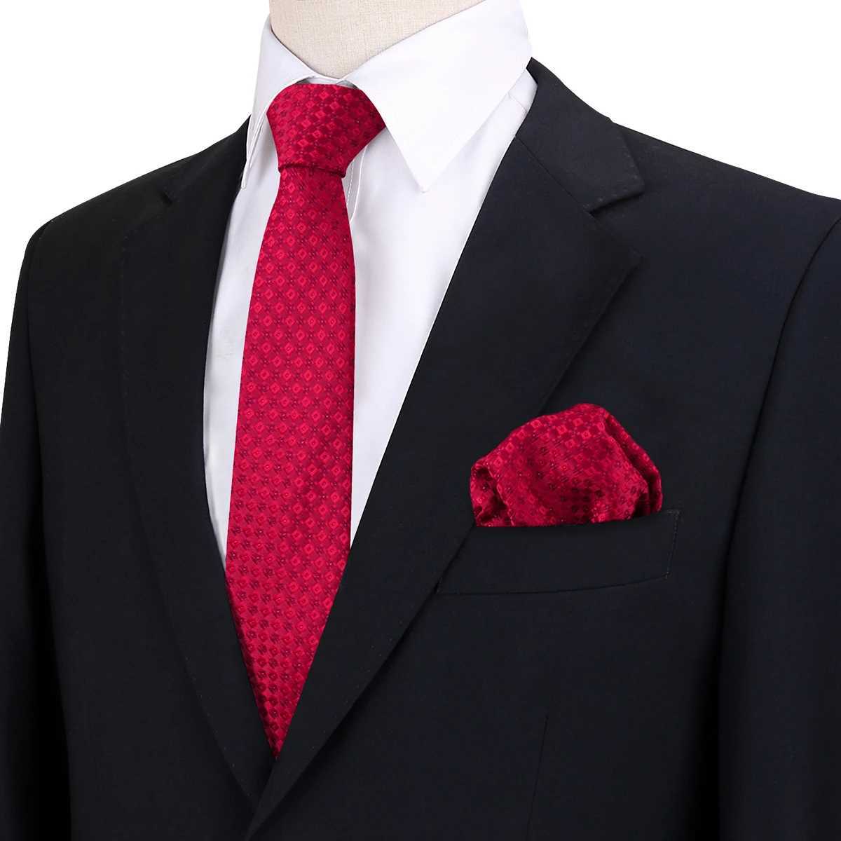 Ties For Men Neck Tie Pocket Square Wedding Accessories Gift For Man Suit Set Luxury Necktie Solid Color 2pcs Set Business Daily X250407