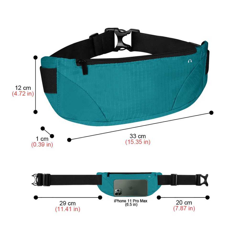 1 Fanny Packs Womens Running Bag Hip Bum with Sport Lightweight Waterproof Breathable Phone Bag Z250407-1