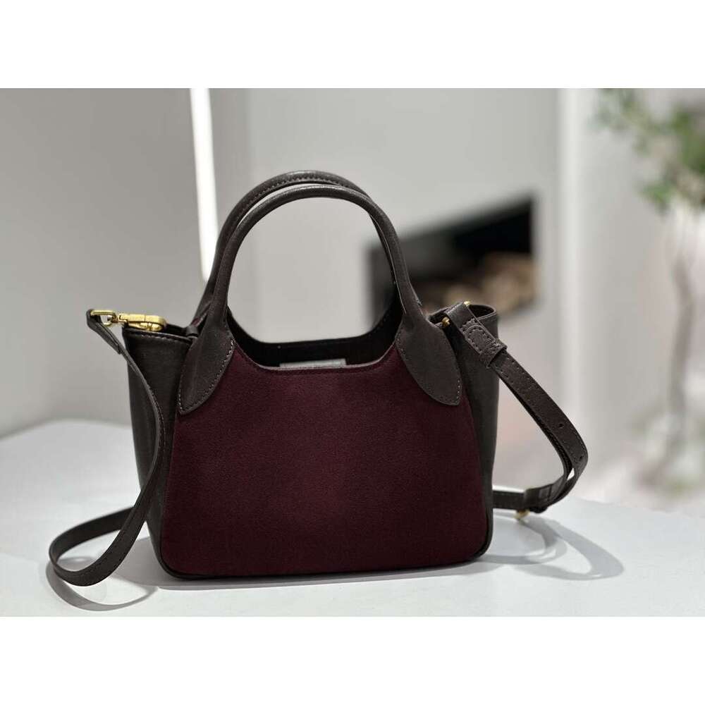 Luxury Bags Designer Minority Baidi Women's New Basket Handbag Matte Large Capacity Leather One Shoulder Cross Body Bag