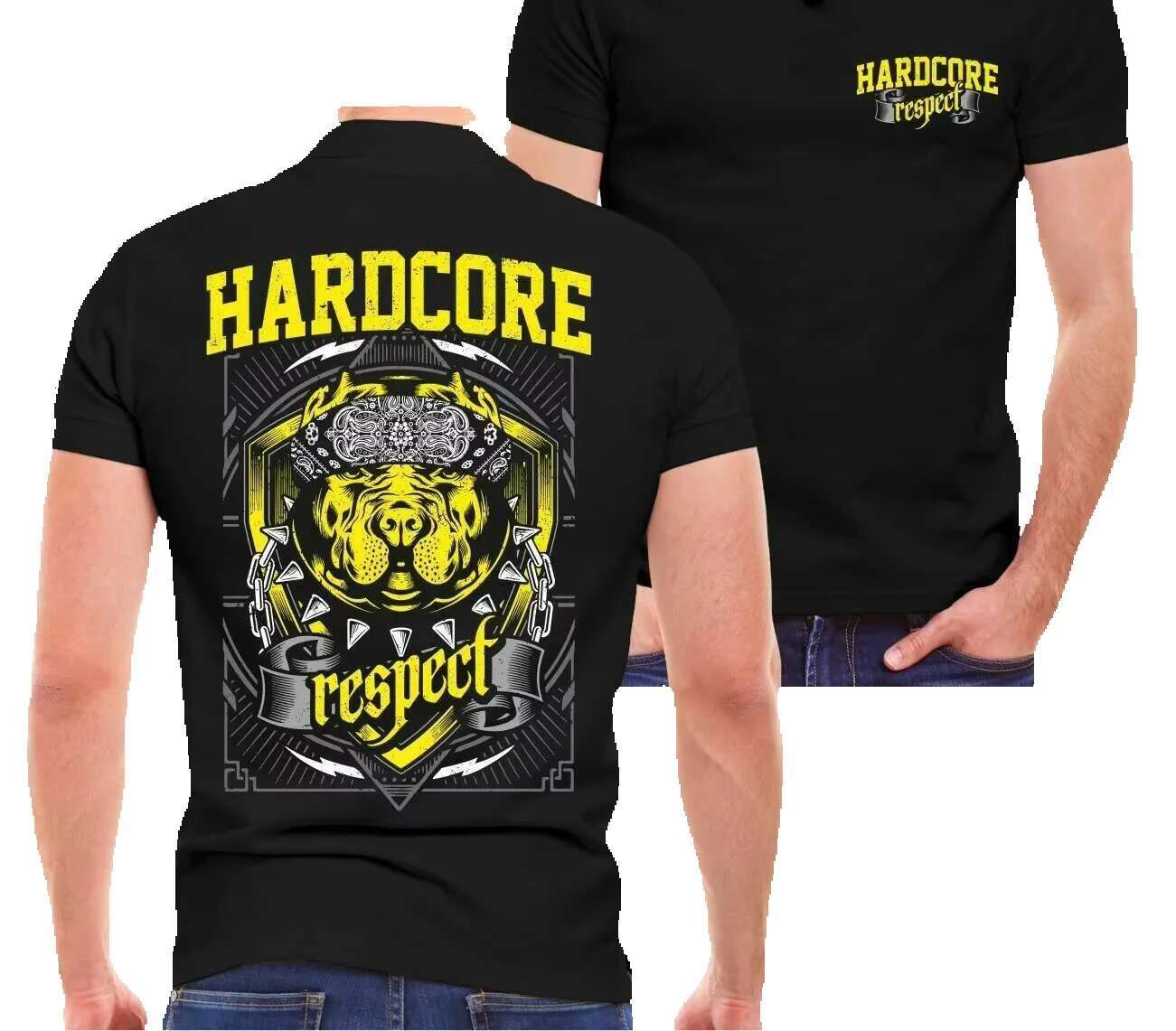 Hardcore respects 8-ball fist screaming hate crew support proud new 100% pure cotton short sleeved round neck casual men's T-shirt