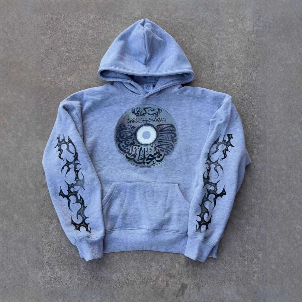 2025 new film record men's and women's loose three-dimensional printed casual hoodie