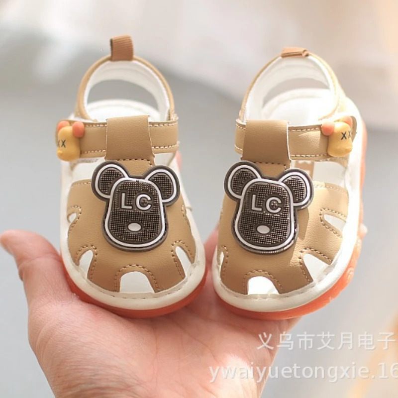 Summer Baby Boy Girl Cartoon Beach Soft Sole Sandals 0-2 Years Children Toddler Sandal Whistle Shoe Kids Shoe Infant Sandals 250408