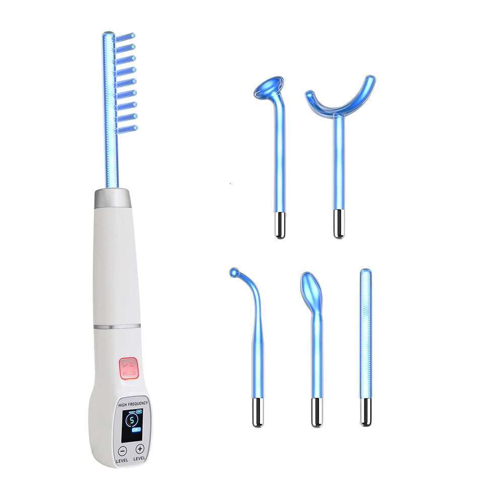High Frequency Electrode Glass Tube Electrotherapy Acne Spot Remover Skin Care Home Spa Beauty Facial Therapy Wand