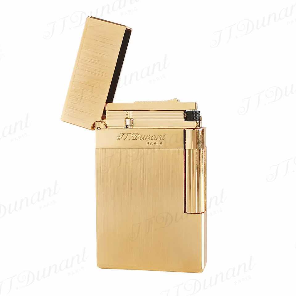 2024 New JT Dunant Lighter Bright Sound Brushing Metal Cigar Tool Fashion Outdoor Tobacco Small Tool Birthday GiftXJ250407