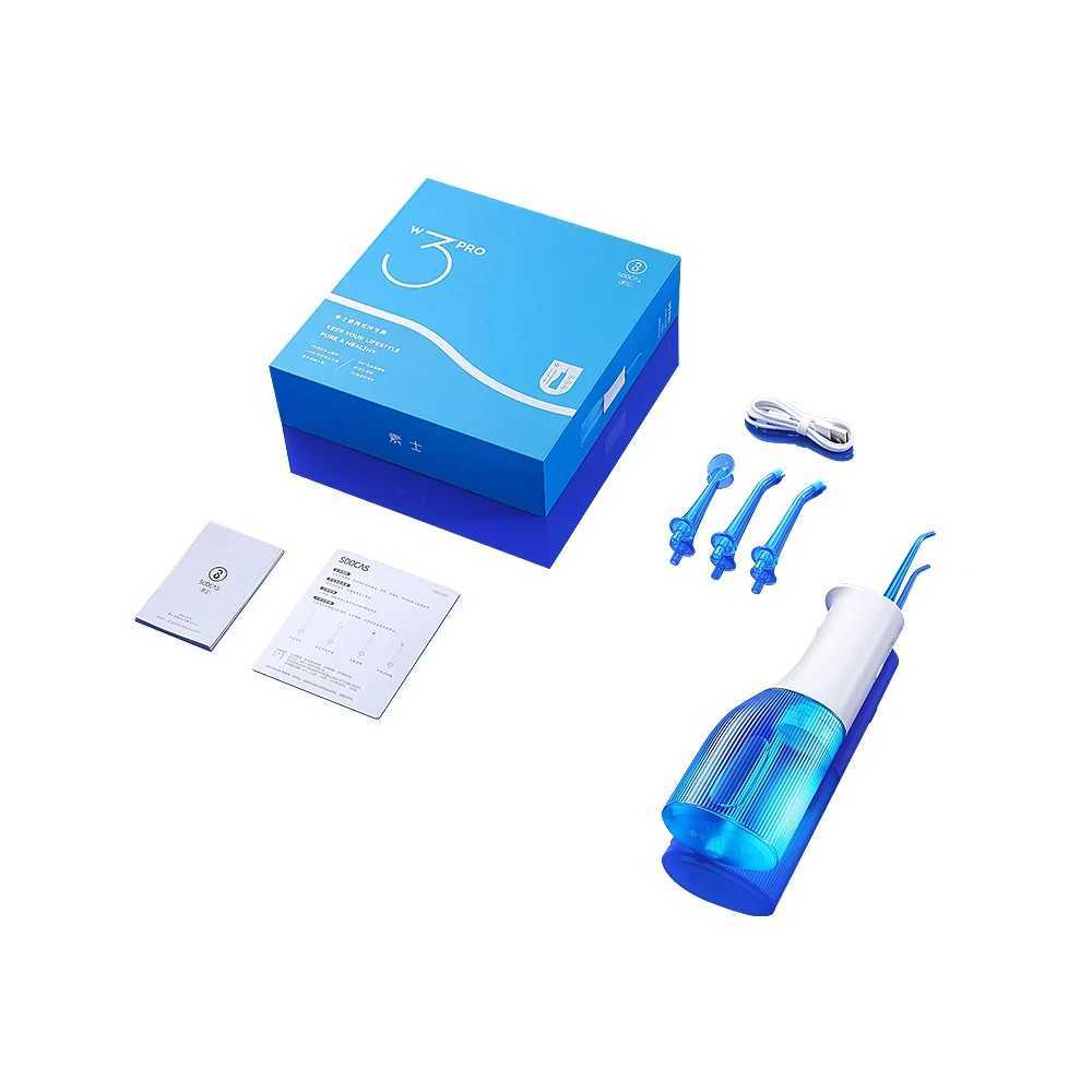 SOOCAS W3 Pro sink cleaner tooth type 4 nozzle cleaner oral irrigator C-type rechargeable cleaner 7-mode detachable water tank M250408