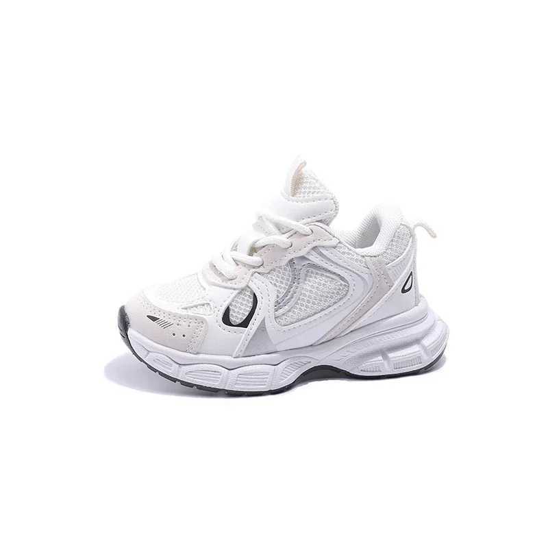 Childrens air mesh sports shoes anti slip lace top spring and autumn casual sports shoes for boys and girls childrens running shoes classic unisex sim
