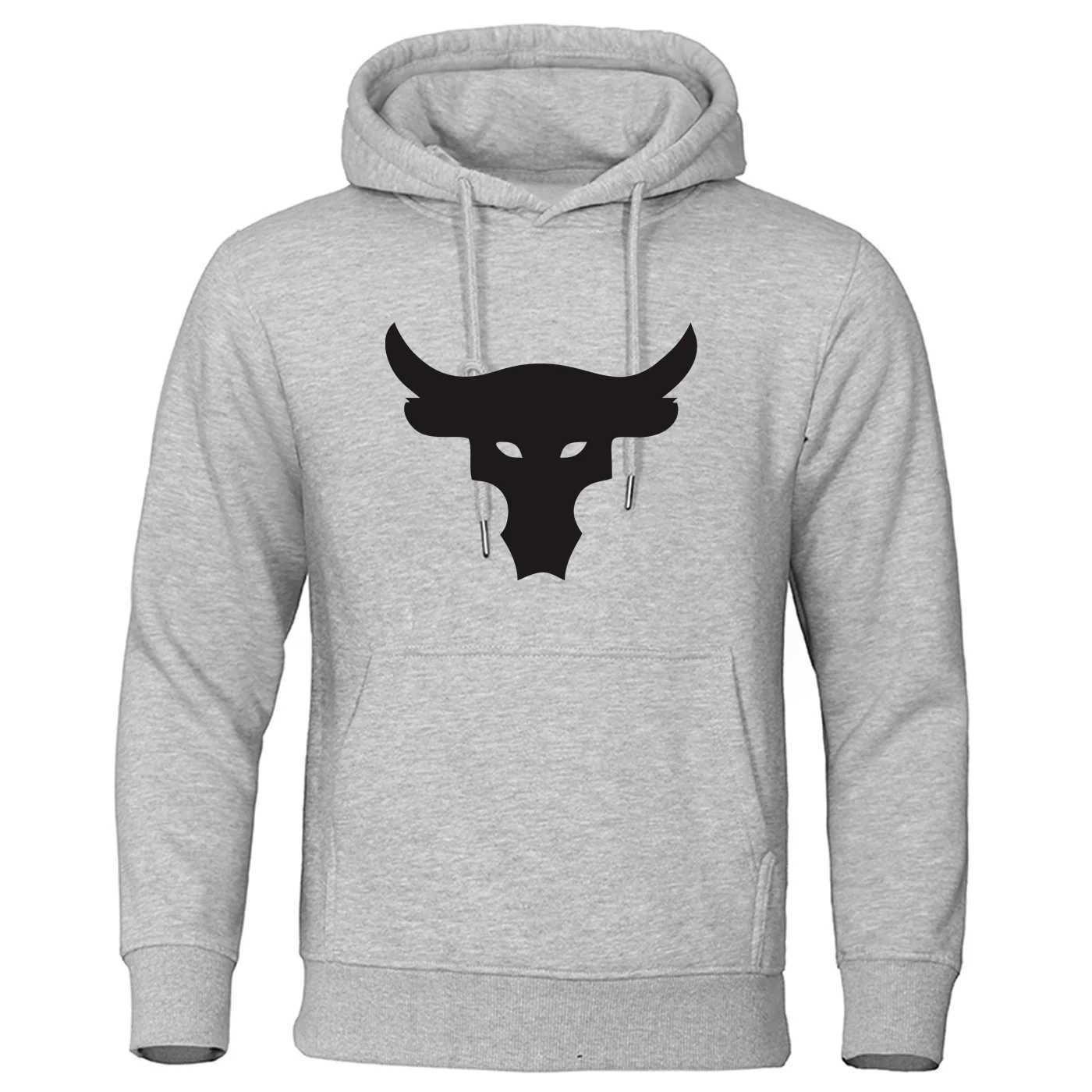 Popular autumn and winter sheepskin print casual fashion mens hoodies pullovers hip-hop street hoodies W250408