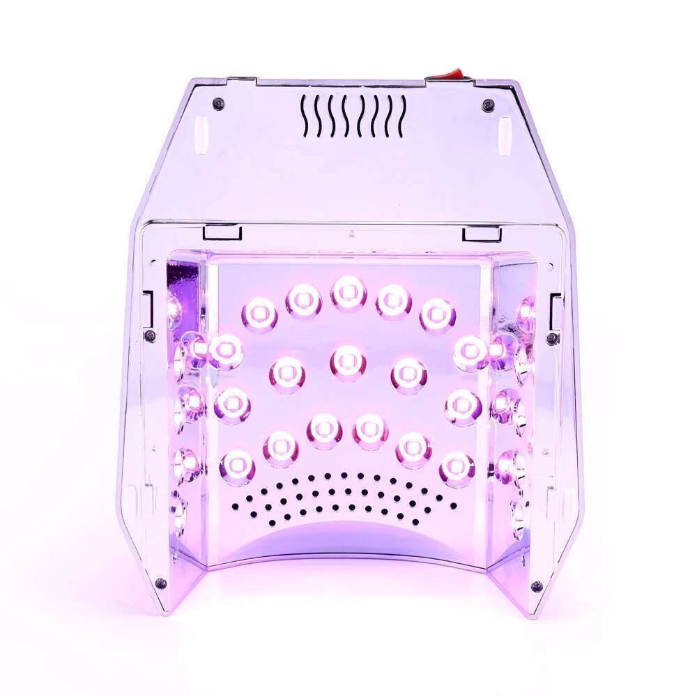 98W Professional Twin Light Durable Cordless Pro Mirror-finish Interior Low Heat Model Rechargeable Gel Dryer UV LED Nail Lamp