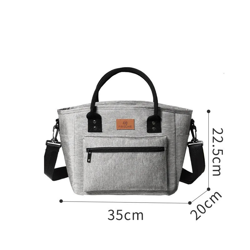 Portable insulated bag suitable for office workers used packaging lunch box bags with rice 250401