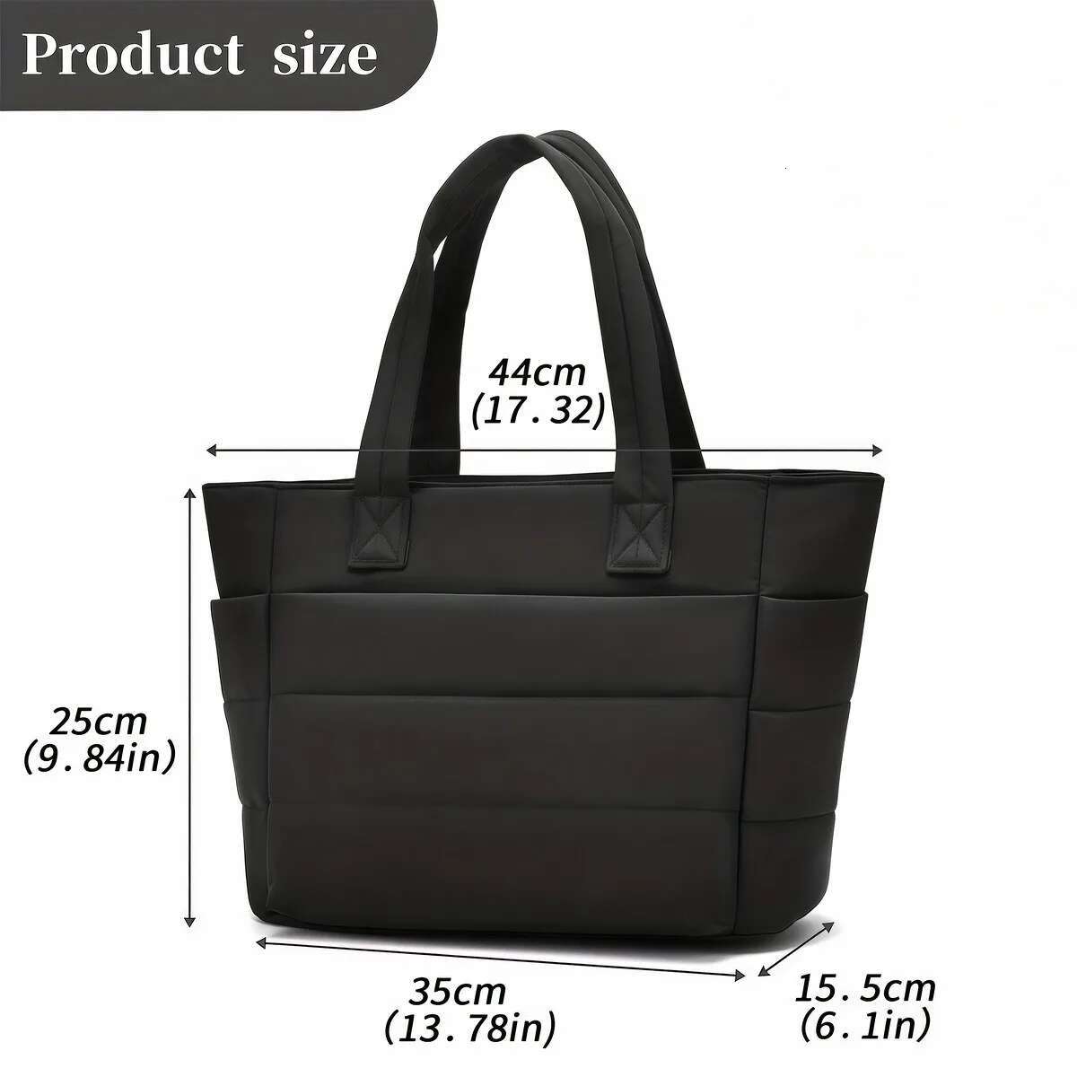 Women s Large Capacity Solid Color Tote Bag Versatile Handbag For Commuter Work Student Class Shopping Bag Liu
