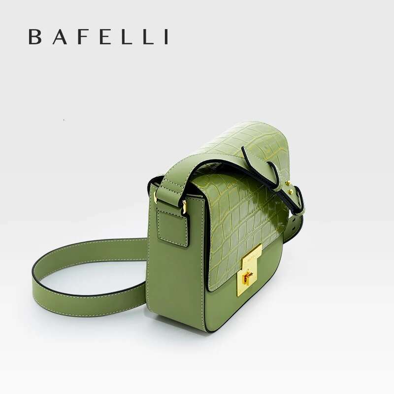 Women's Bags BAFELLI WOMEN BAGS FASHION 2023 LEATHER MINI BOXY BAG CROSSBODY ORIGINAL DESIGNER SHOULDER SADDLE MESSENGER FEMALE K GOLD