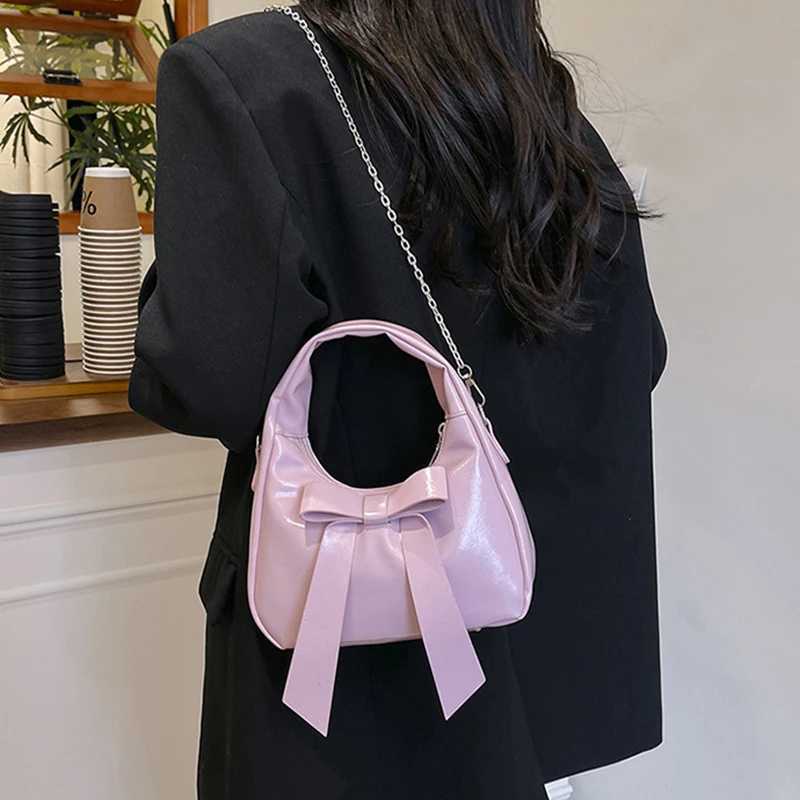 New Arrival Elegant bow design womens handbag mini leather shoulder bag new small cross body bag new solid womens wallet womens handbag T250407