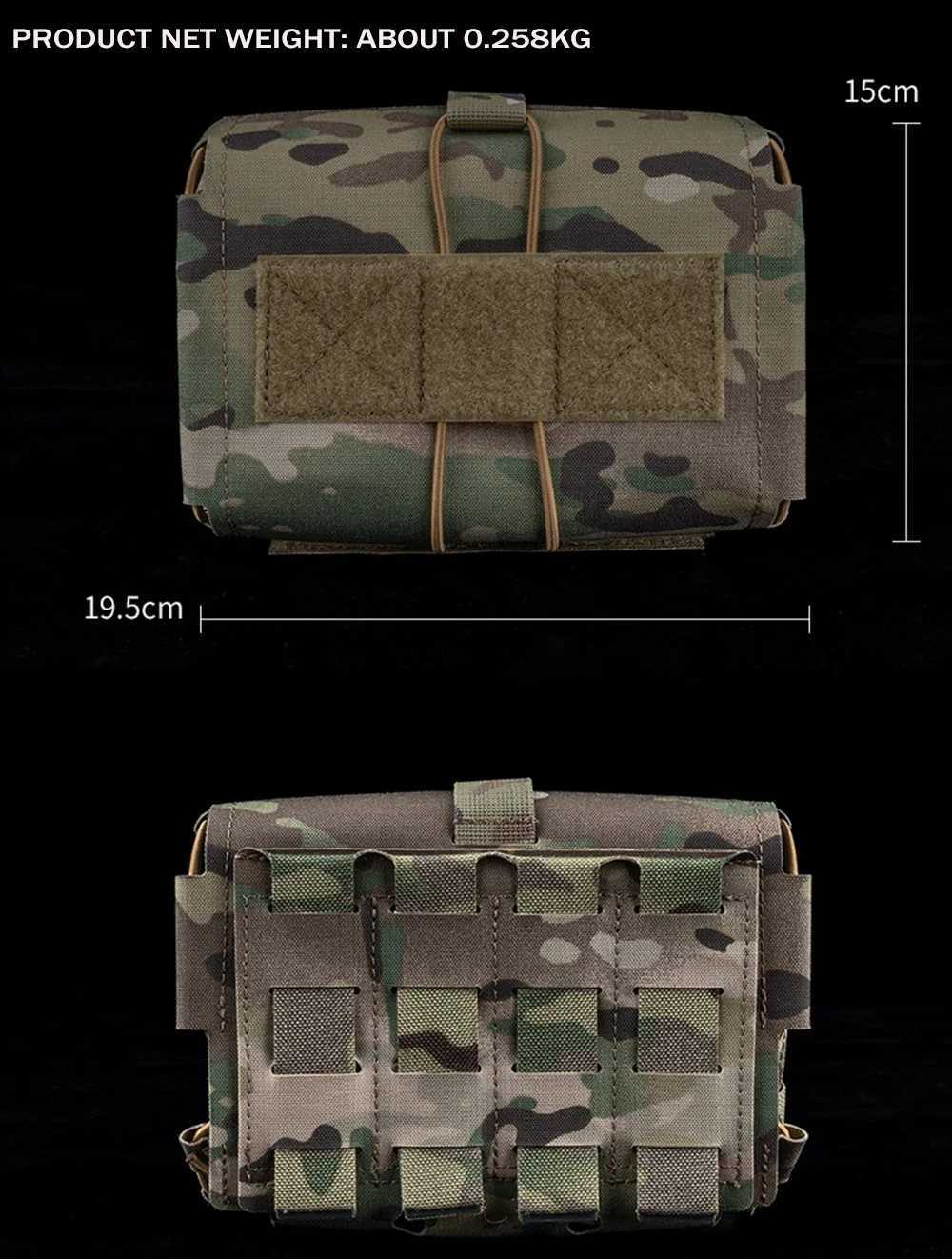 OphidianTac Horizontal Pull First Aid Pouch Molle Quick Deploy First Aid Kit Pack EDC Bag Hiking and Hunting EquipmentC250407