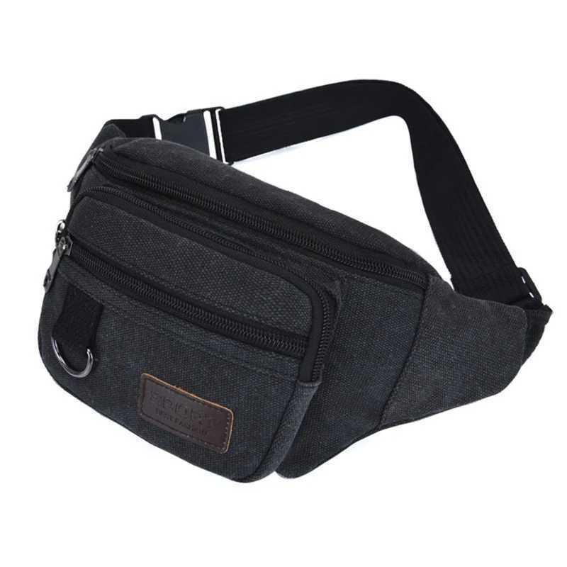 Mens waist bag fashionable and casual large capacity mobile wallet sports travel bicycle multifunctional mens shoulder bag Z250407