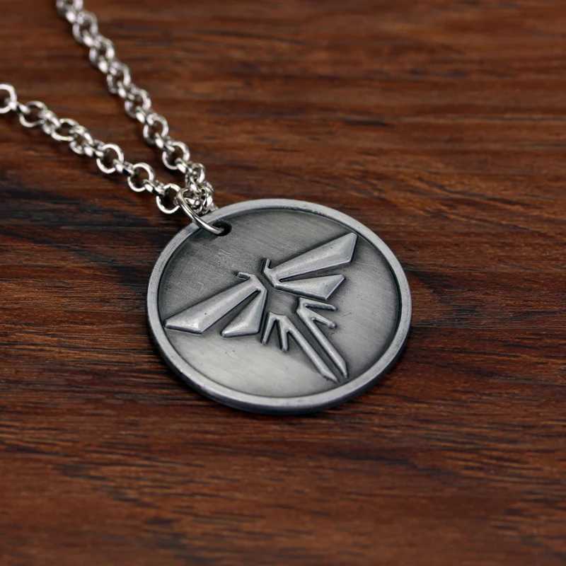 The Last Of Us Necklace The Last Survivors Round Grey Firefly Pendant Necklace For Men Fashion AccessoriesC250407