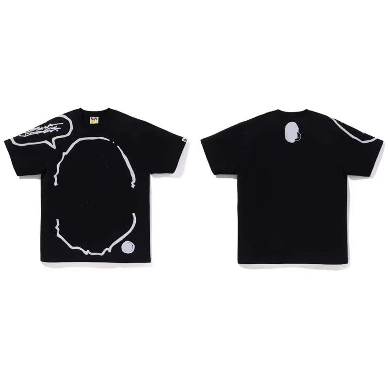 Designer Mens Shark Printed T Shirt Tees Loose Casual Camouflage White T-shirts Men t shirts for men fashion tshirts brands