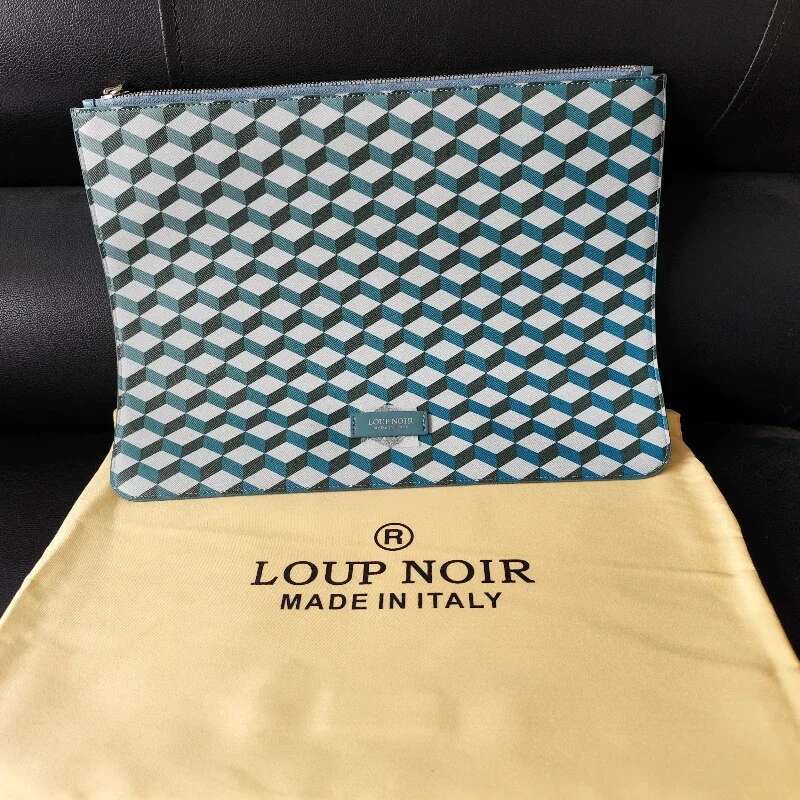 LOUP Clutch Bags Women Men Envelope Package Documents Leather High Quality Casual Handbag NOIR Bag