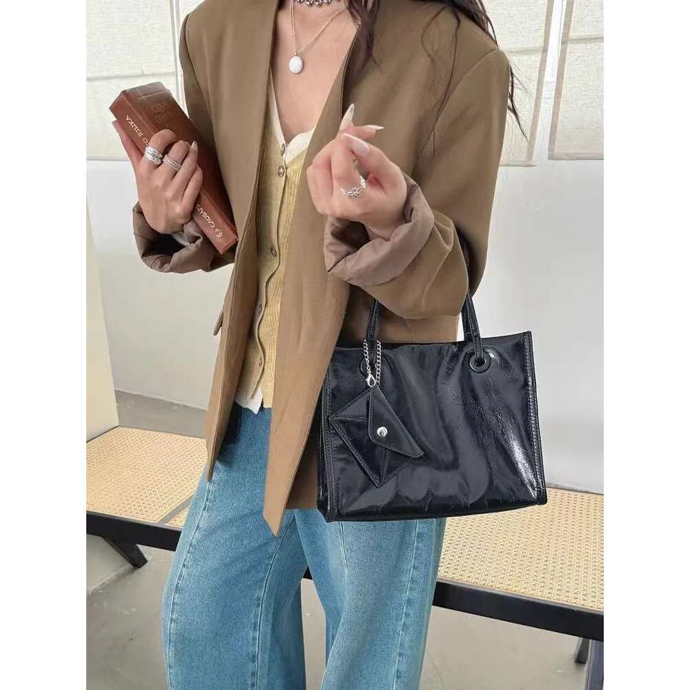 Women's Bags Trendy Womens Leather Large Capacity Handheld Single Underarm Shoulder Crossbody Bag Totes
