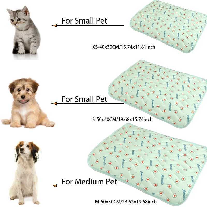 Pet Dog Mat Cooling Summer Mat Dog Mat Cat Carpet Sofa Breathable Dog Bed Summer Washable Small Medium Large Dog Y250407