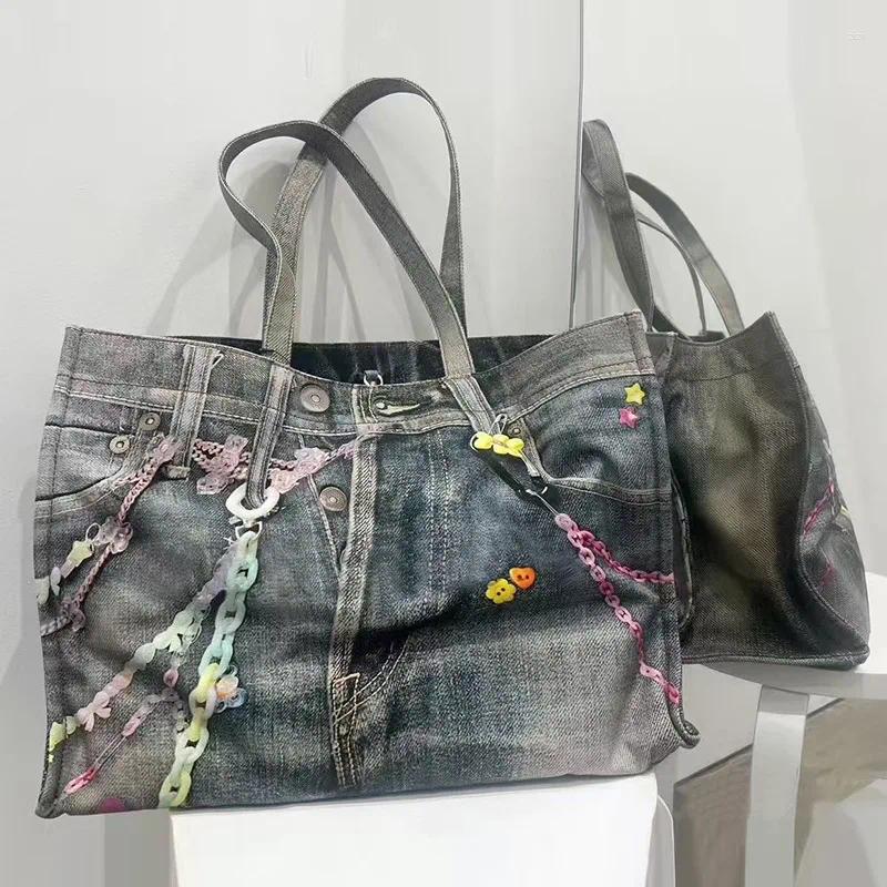 Duffel Bags 2025 Capacity Candy hot Chain 32 42 16cm Messenger Strap Bag Men Women High Quality DenimFunctional Shoulder #R019