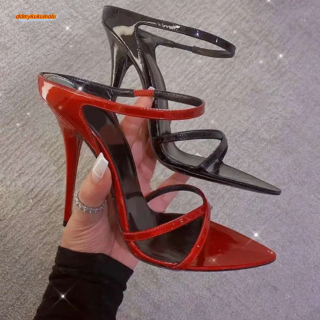 2025 New Womens High Heel Sandals Summer Transparent Heels Rhie Strap Sgbacks y Wedding Sandal ddmykukumalu